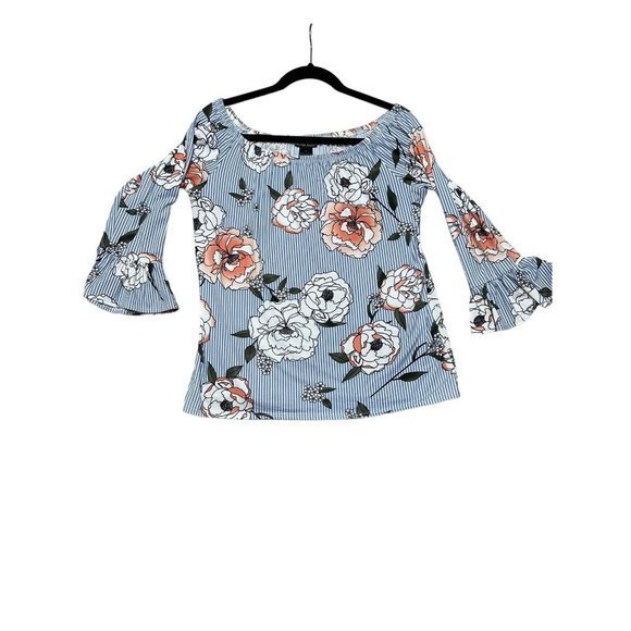 4/$20 Kristen Nicole Top Blouse Womens S Boho Cottagecore Floral Hippie Bloom - Picture 5 of 8